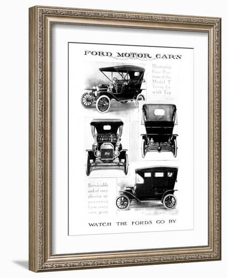 Automobile Advertisement-null-Framed Giclee Print