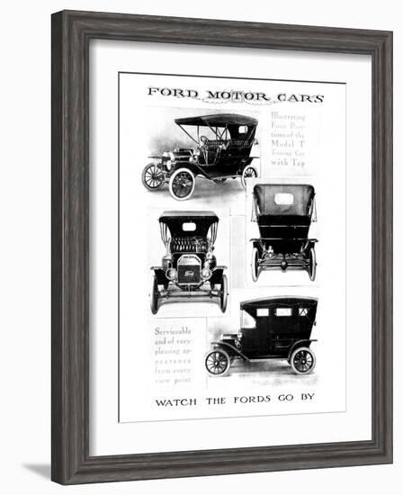 Automobile Advertisement-null-Framed Giclee Print