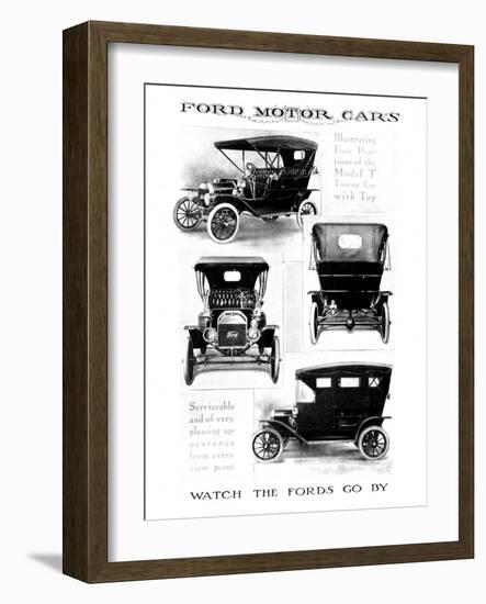 Automobile Advertisement-null-Framed Giclee Print