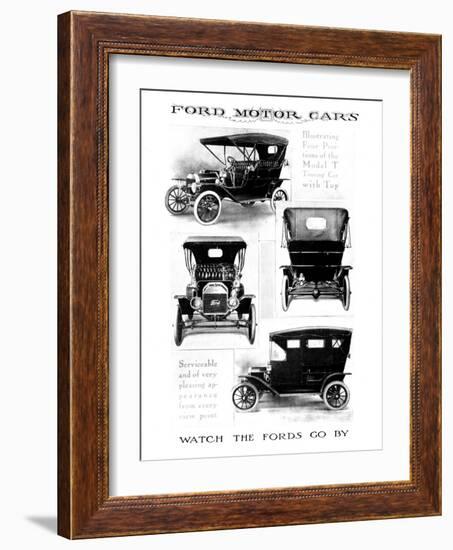 Automobile Advertisement-null-Framed Giclee Print