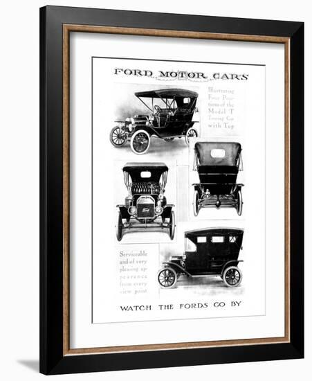 Automobile Advertisement-null-Framed Giclee Print