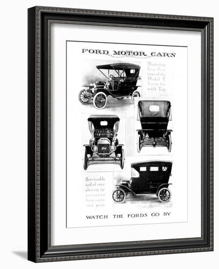 Automobile Advertisement-null-Framed Giclee Print