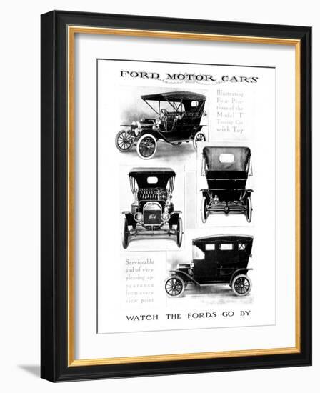 Automobile Advertisement-null-Framed Giclee Print