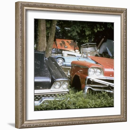 Automobile Junkyard-Walker Evans-Framed Photographic Print