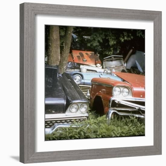 Automobile Junkyard-Walker Evans-Framed Photographic Print