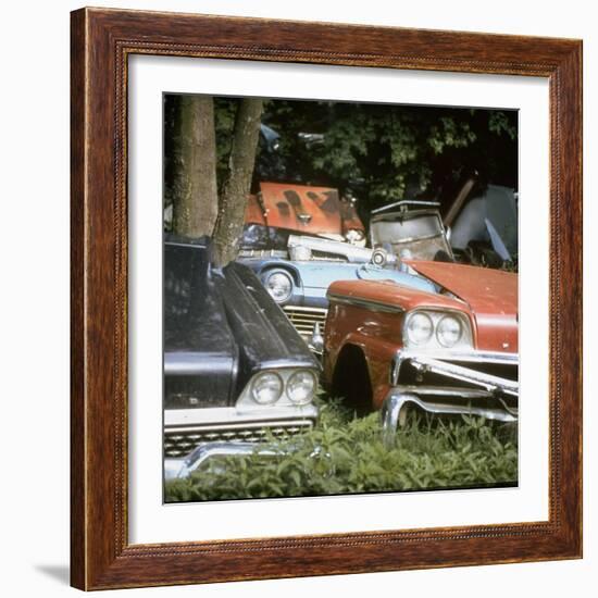 Automobile Junkyard-Walker Evans-Framed Photographic Print