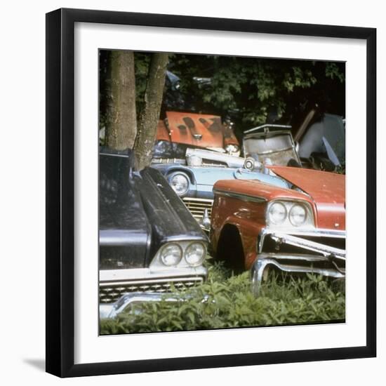 Automobile Junkyard-Walker Evans-Framed Photographic Print