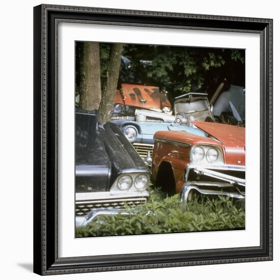 Automobile Junkyard-Walker Evans-Framed Photographic Print