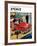 "Automobile Showroom" Saturday Evening Post Cover, December 8, 1956-Amos Sewell-Framed Giclee Print