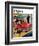 "Automobile Showroom" Saturday Evening Post Cover, December 8, 1956-Amos Sewell-Framed Giclee Print