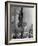 Automotive Union Member Watches from Private Perch During Mass Strike Demonstration-William Vandivert-Framed Photographic Print