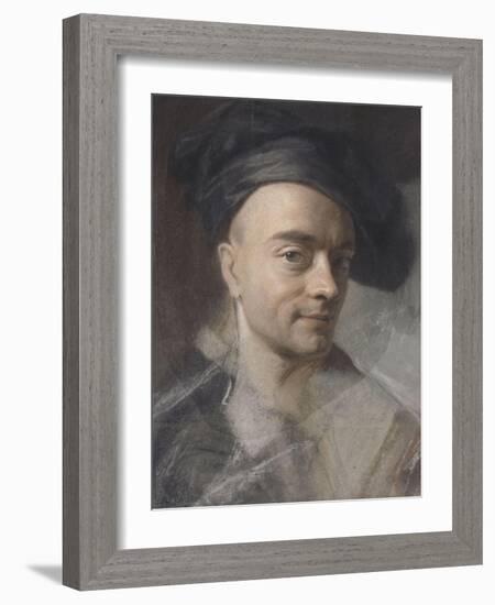 Autoportrait (1742 ?)-Maurice Quentin de La Tour-Framed Giclee Print