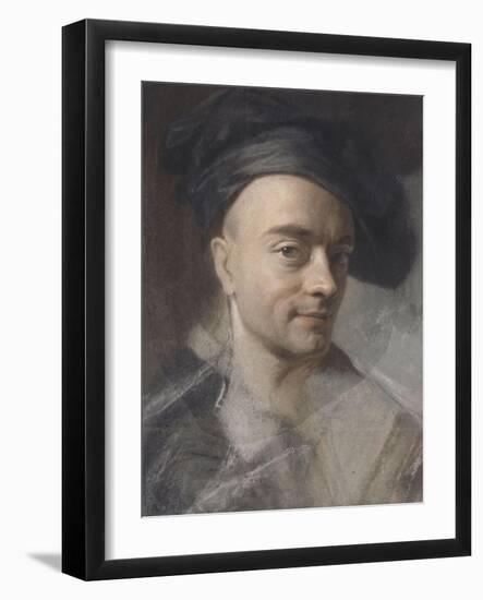 Autoportrait (1742 ?)-Maurice Quentin de La Tour-Framed Giclee Print