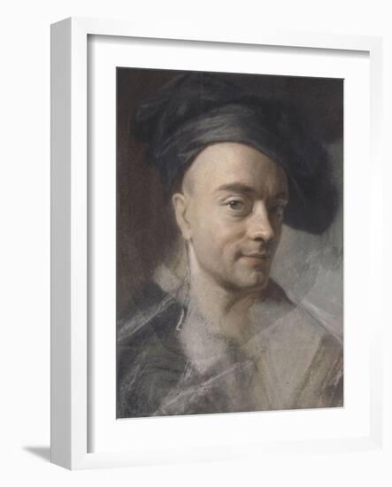 Autoportrait (1742 ?)-Maurice Quentin de La Tour-Framed Giclee Print