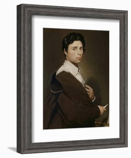 Autoportrait à l'âge de 24 ans-Jean-Auguste-Dominique Ingres-Framed Giclee Print