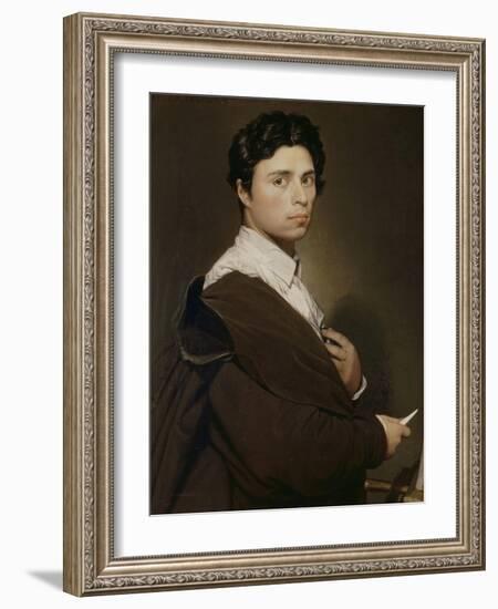 Autoportrait à l'âge de 24 ans-Jean-Auguste-Dominique Ingres-Framed Giclee Print