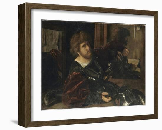 Autoportrait, dit autrefois portrait de Gaston de Foix-Giovanni Girolamo Savoldo-Framed Giclee Print