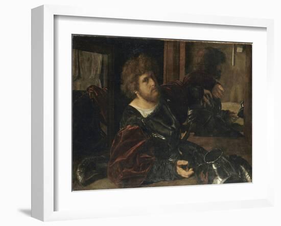 Autoportrait, dit autrefois portrait de Gaston de Foix-Giovanni Girolamo Savoldo-Framed Giclee Print