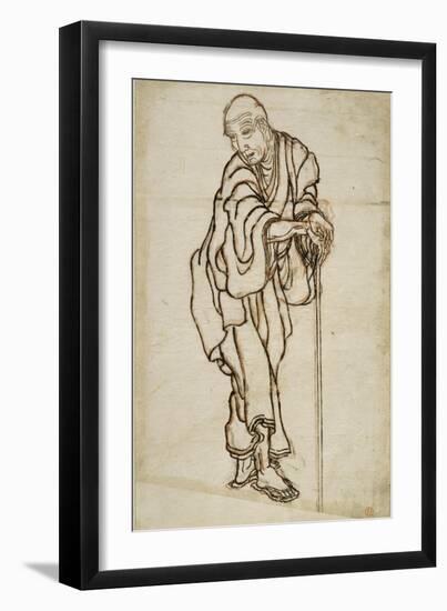 Autoportrait sous l'aspect d'un vieillard-Katsushika Hokusai-Framed Giclee Print