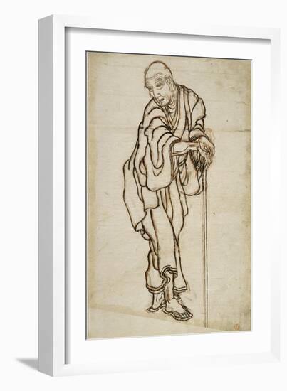 Autoportrait sous l'aspect d'un vieillard-Katsushika Hokusai-Framed Giclee Print