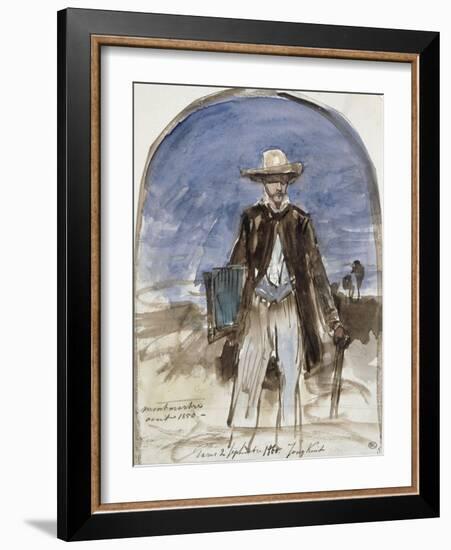 Autoportrait sous le soleil-Johan Barthold Jongkind-Framed Giclee Print