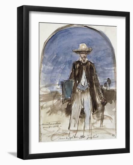 Autoportrait sous le soleil-Johan Barthold Jongkind-Framed Giclee Print