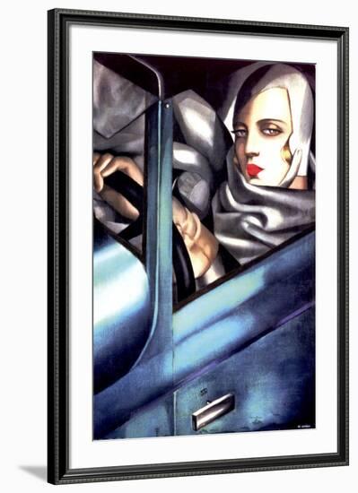 Autoportrait-Tamara de Lempicka-Framed Art Print