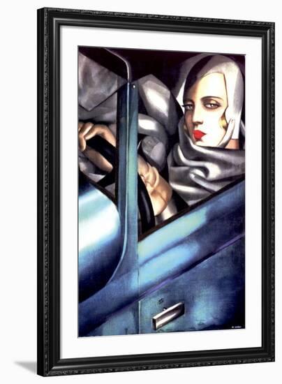 Autoportrait-Tamara de Lempicka-Framed Art Print