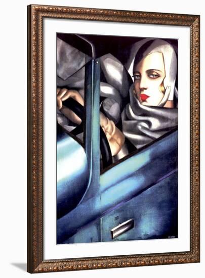 Autoportrait-Tamara de Lempicka-Framed Art Print