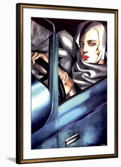 Autoportrait-Tamara de Lempicka-Framed Art Print