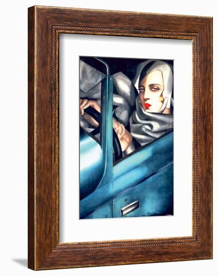 Autoportrait-Tamara de Lempicka-Framed Premium Giclee Print