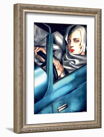 Autoportrait-Tamara de Lempicka-Framed Premium Giclee Print