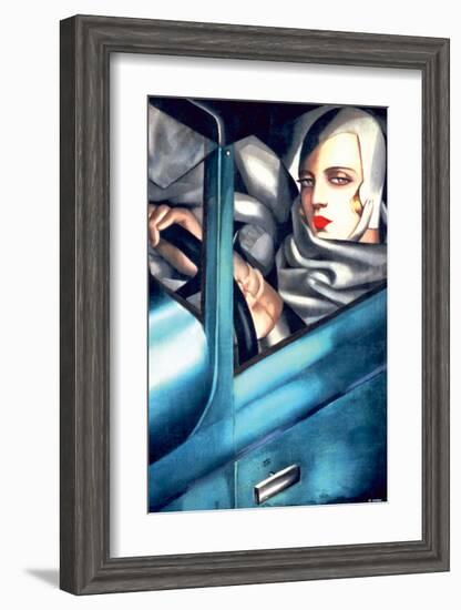 Autoportrait-Tamara de Lempicka-Framed Premium Giclee Print