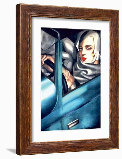 Autoportrait-Tamara de Lempicka-Framed Premium Giclee Print