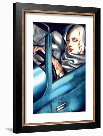 Autoportrait-Tamara de Lempicka-Framed Premium Giclee Print