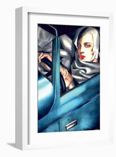 Autoportrait-Tamara de Lempicka-Framed Premium Giclee Print