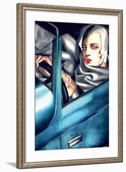 Autoportrait-Tamara de Lempicka-Framed Premium Giclee Print