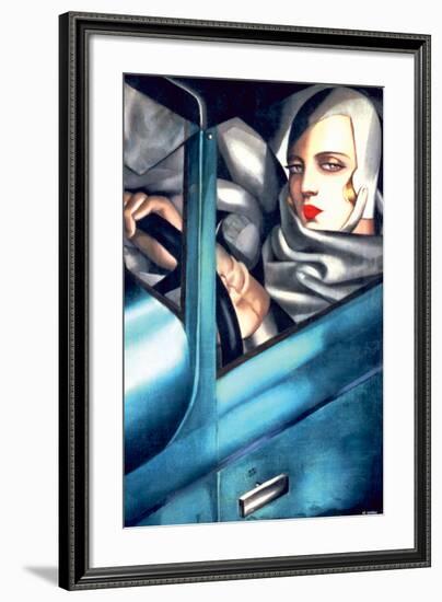 Autoportrait-Tamara de Lempicka-Framed Premium Giclee Print