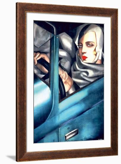 Autoportrait-Tamara de Lempicka-Framed Premium Giclee Print