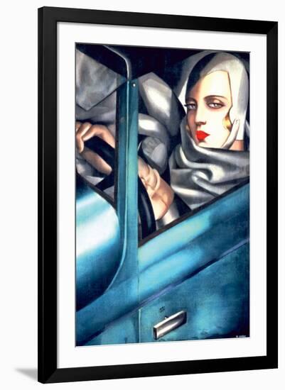 Autoportrait-Tamara de Lempicka-Framed Premium Giclee Print