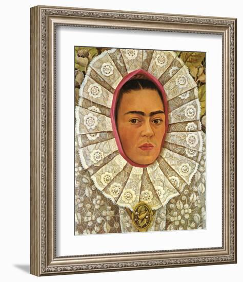 Autoritratto 1948-Frida Kahlo-Framed Premium Giclee Print