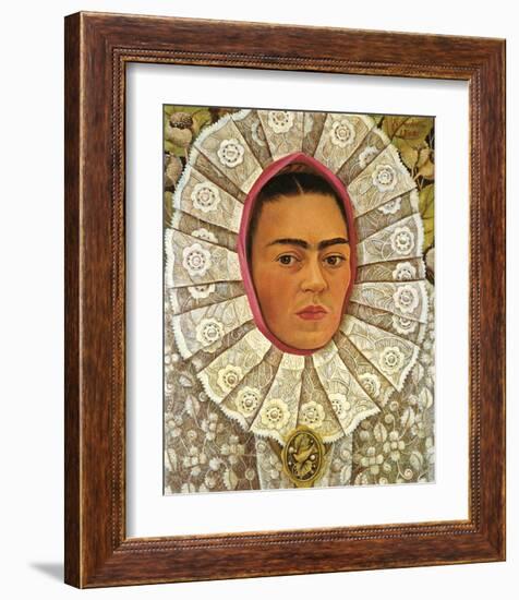 Autoritratto 1948-Frida Kahlo-Framed Premium Giclee Print