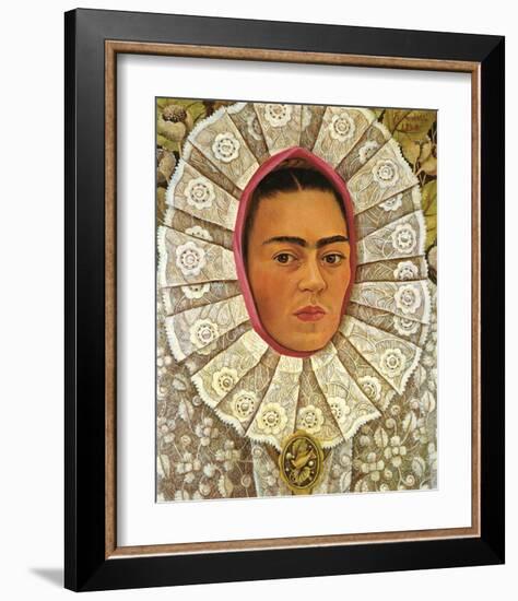 Autoritratto 1948-Frida Kahlo-Framed Premium Giclee Print