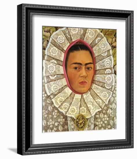 Autoritratto 1948-Frida Kahlo-Framed Premium Giclee Print