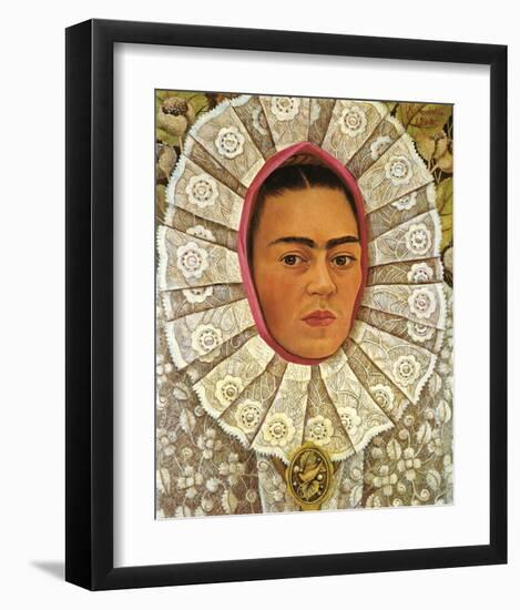 Autoritratto 1948-Frida Kahlo-Framed Premium Giclee Print