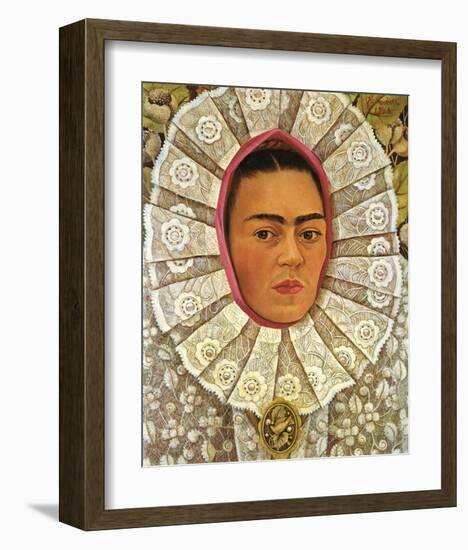 Autoritratto 1948-Frida Kahlo-Framed Premium Giclee Print