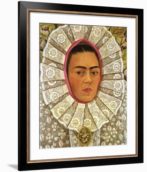 Autoritratto 1948-Frida Kahlo-Framed Art Print