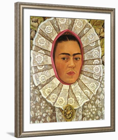 Autoritratto 1948-Frida Kahlo-Framed Art Print