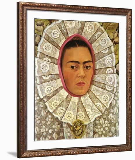 Autoritratto 1948-Frida Kahlo-Framed Art Print