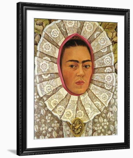 Autoritratto 1948-Frida Kahlo-Framed Art Print